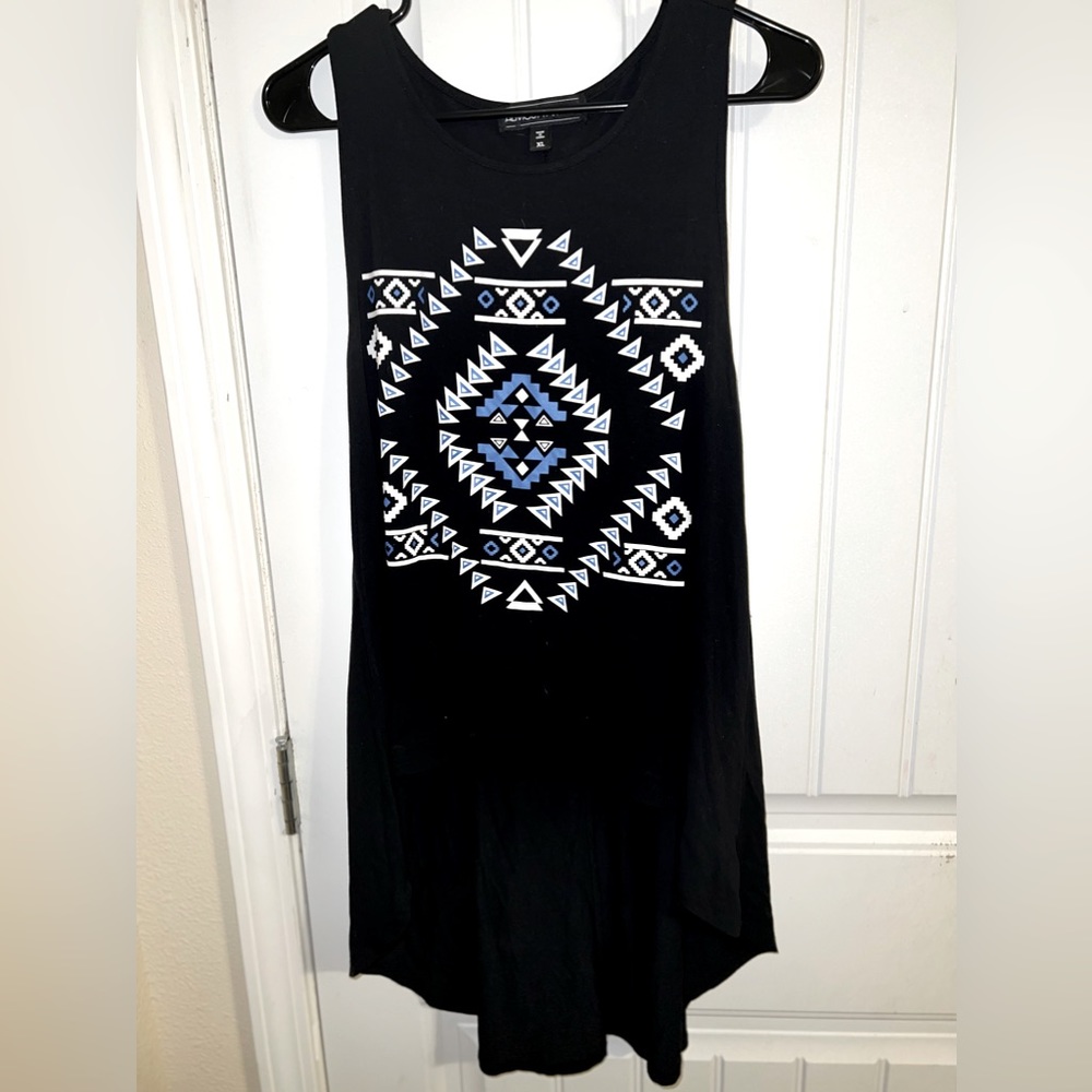 Almost Famous tribal tank dress midi sz XL